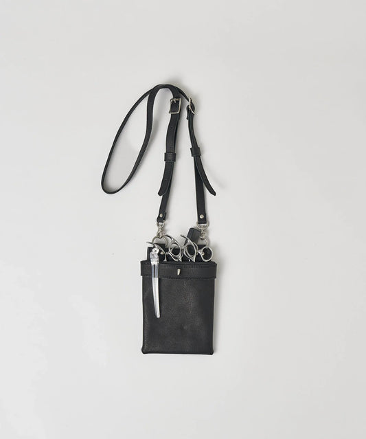 #30/ シザーズバッグ・ネイティブ（black）/ ピッグスキン・ハリー - REN