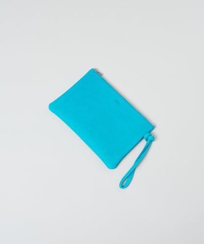 #30/ クラシックポーチ（turquoise）/ ピッグスキン・ハリー