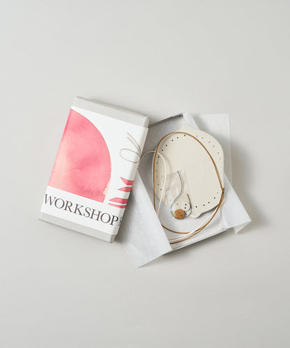 #30/ 結んで作る プチ巾着〈oatmeal〉/ WORKSHOPKIT