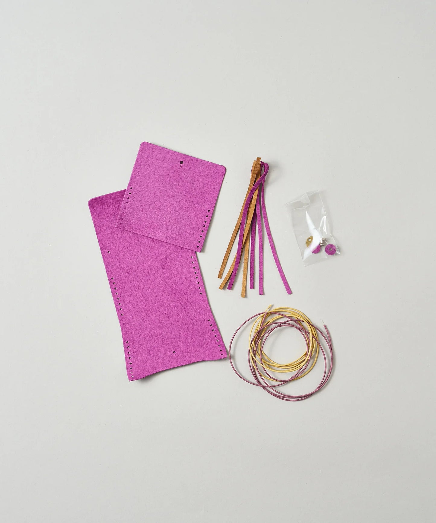 #30/ 結んで作る コインパース 〈peony purple〉/ WORKSHOPKIT