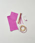 #30/ 結んで作る コインパース 〈peony purple〉/ WORKSHOPKIT