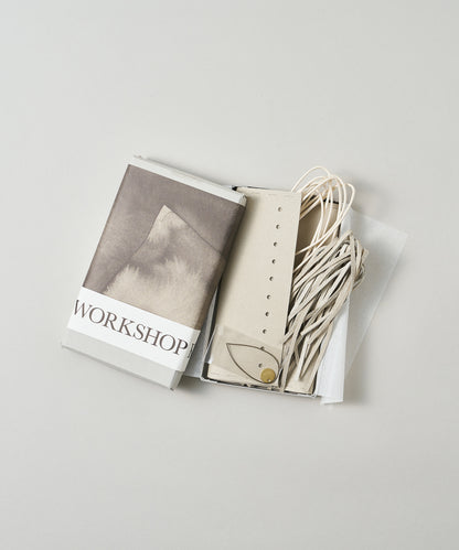 #30/ 結んで作る フリンジサコッシュ〈oatmeal〉/ WORKSHOPKIT