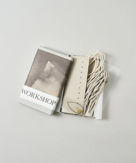 #30/ 結んで作る フリンジサコッシュ〈oatmeal〉/ WORKSHOPKIT