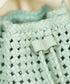 #16/ タッセルボトルショルダー（sage green）/ やぎ革・ゴートメッシュ
