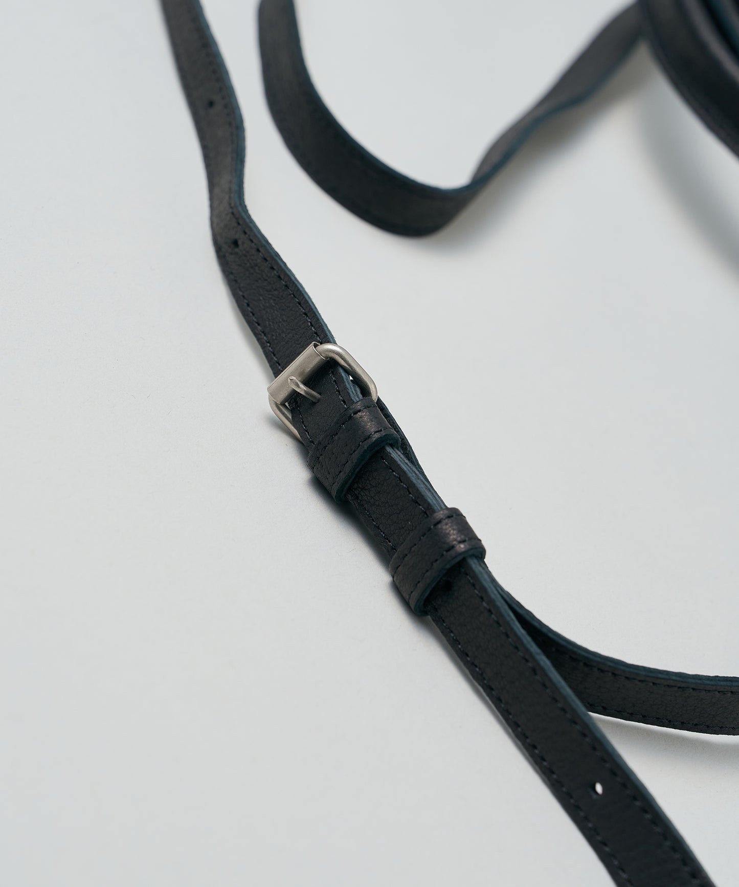 #30/ ランチバッグS キャリーライト（black）/ ピッグスキン・ハリー