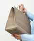 #51b《SALE 20%》クルーズショッパーL（alomnd gray）/ 牛革・フィリップ