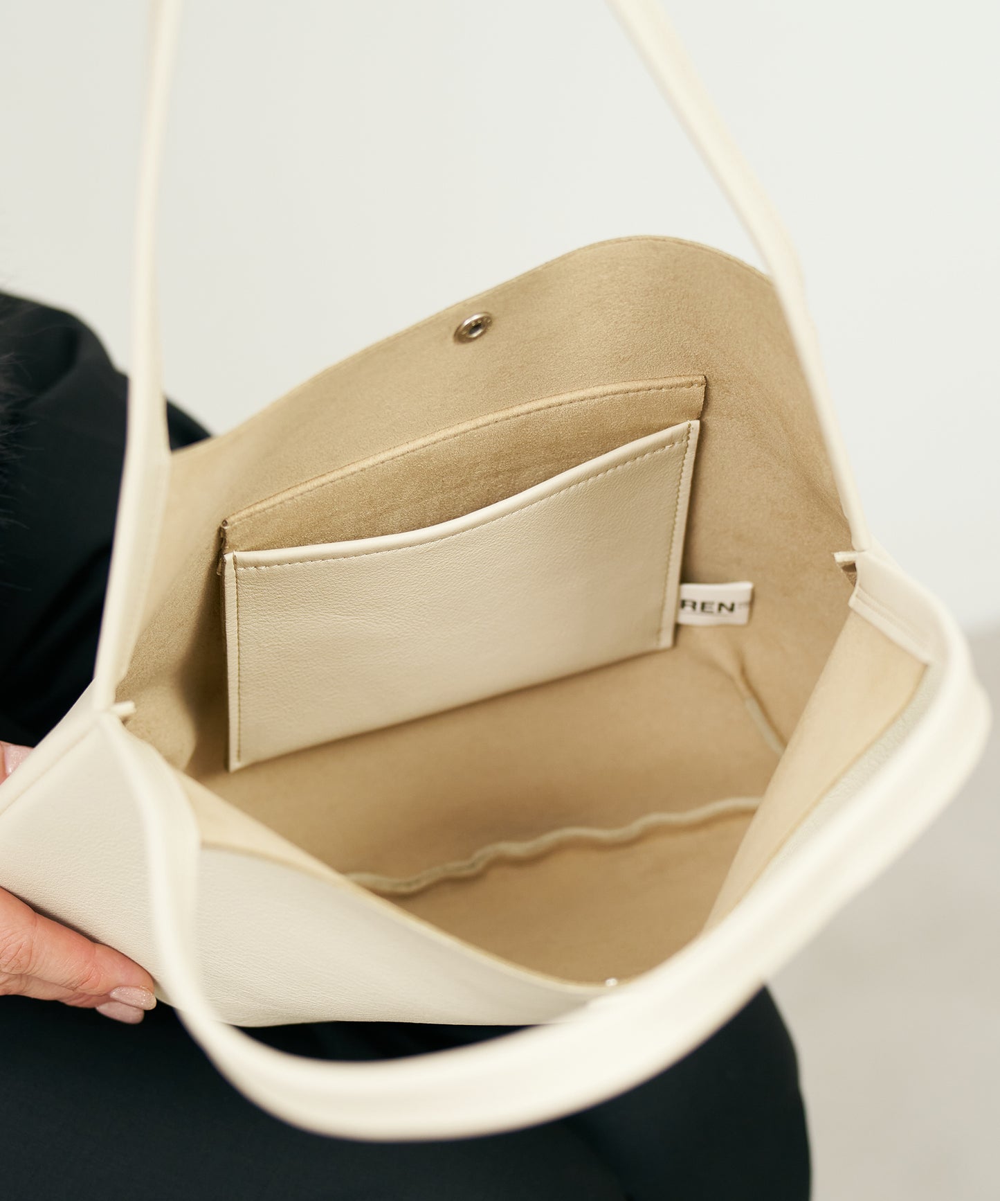 #52b/ サークルトート (ivory) / 牛革・バレンシア