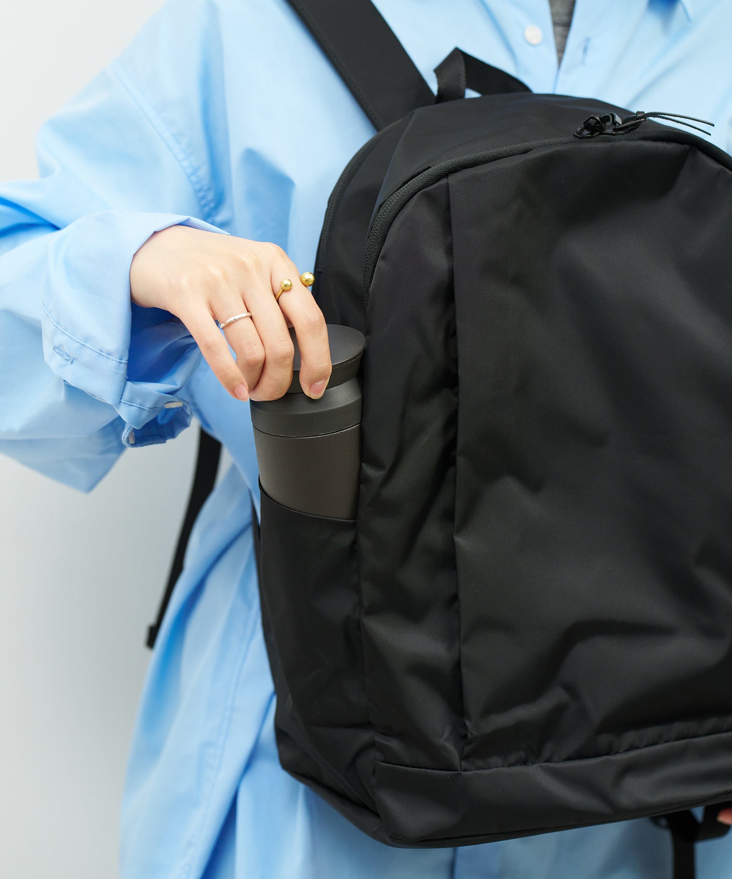 #87/ ライズパック 16L（black）/ Basic Nylon