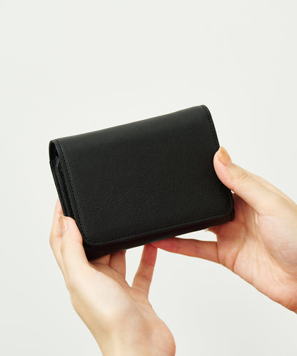 #50 / ポストマンウォレット S（black） / 牛革・ソラム