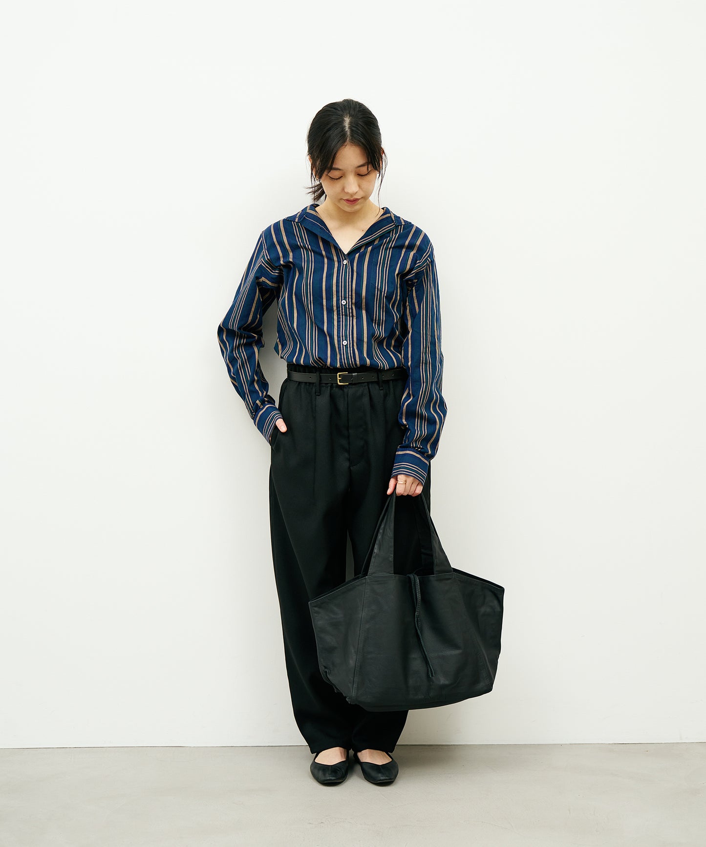 #11《Limited 20%》ダックストートM (black)  / やぎ革・ベアー