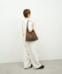 #11《SALE 20%》ベーシックスクエアL（dark brown） / やぎ革・ベアー