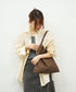 #11《SALE 20%》ベーシックスクエアL（dark brown） / やぎ革・ベアー
