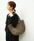 #11b《Limited 20%》パンプキンサックM (greige) / やぎ革・ベアー