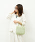 #16/ ショッパーXS（pistachio green） / やぎ革・ゴートメッシュ