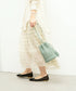 #16/ タッセルボトルショルダー（sage green）/ やぎ革・ゴートメッシュ