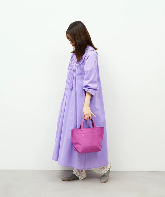 #30《SALE 40%》ランチバッグS（peony purple） / ピッグスキン・ハリー