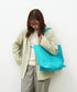 #30/ ワイドトートL（turquoise）/ ピッグスキン・ハリー