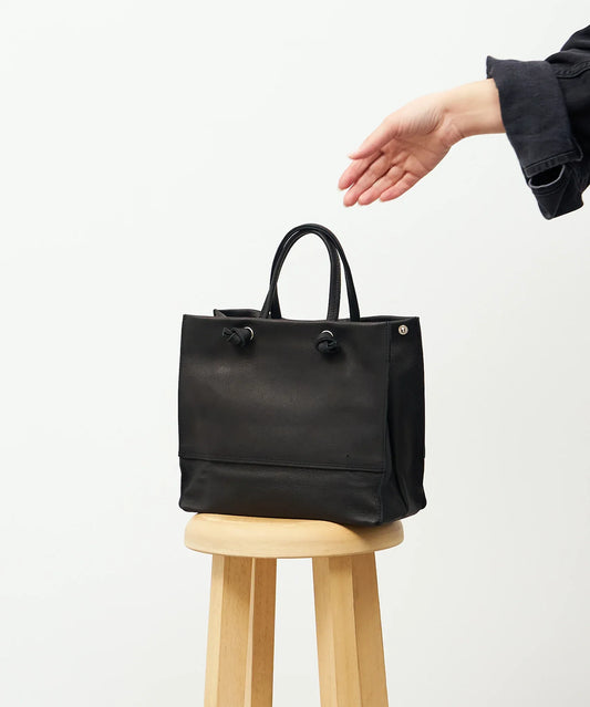 #30/ ミニショッパー（black）/ ピッグスキン・ハリー - REN