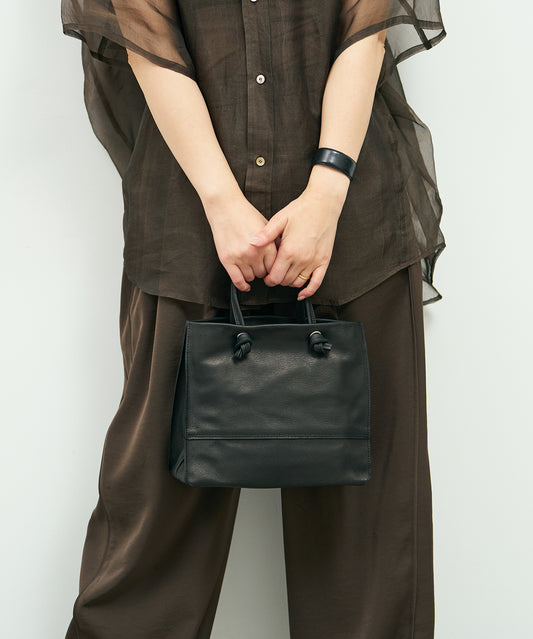 #30/ ミニショッパー（black）/ ピッグスキン・ハリー