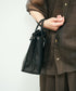 #30/ ミニショッパー（black）/ ピッグスキン・ハリー