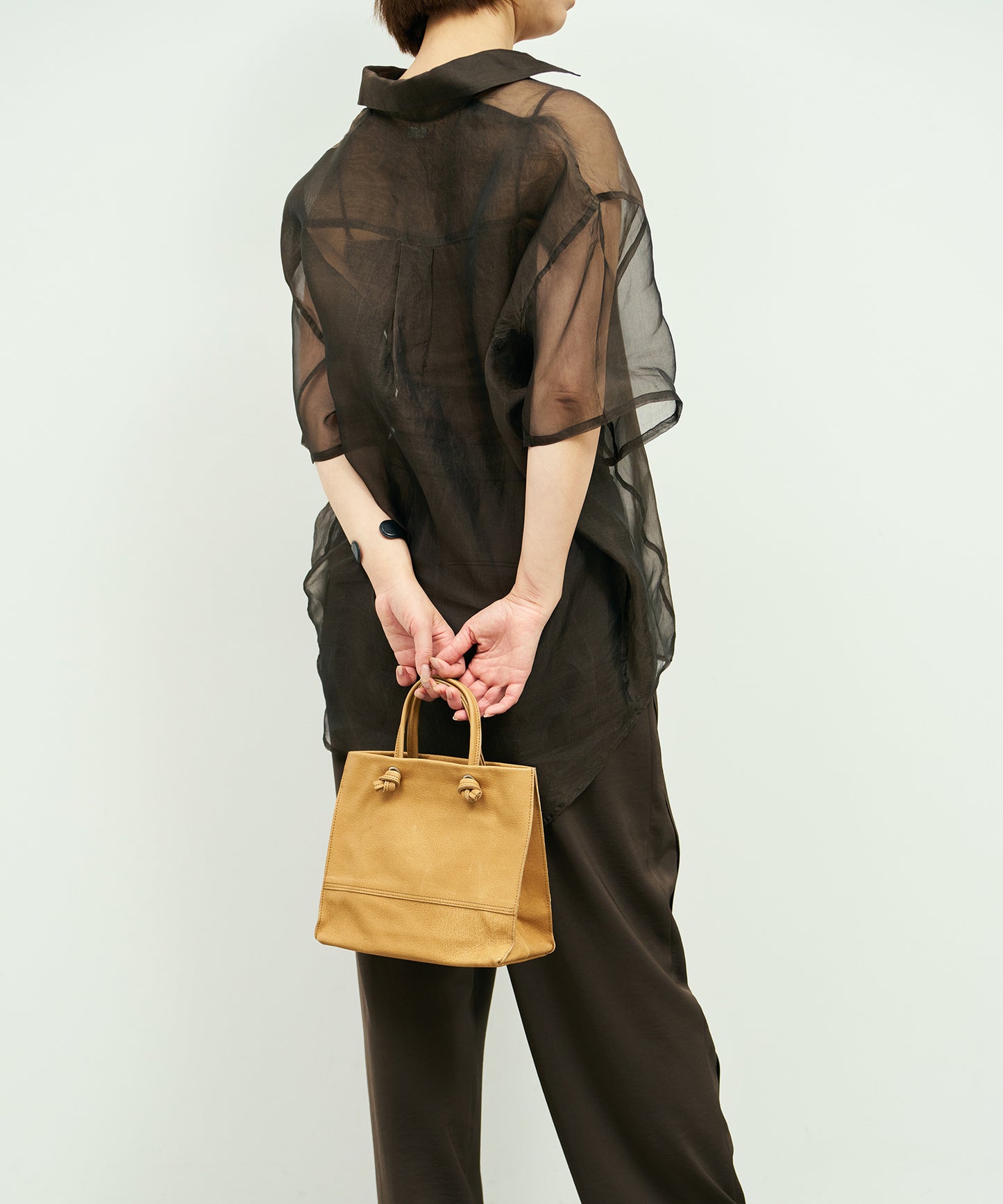 #30/ ミニショッパー（camel）/ ピッグスキン・ハリー