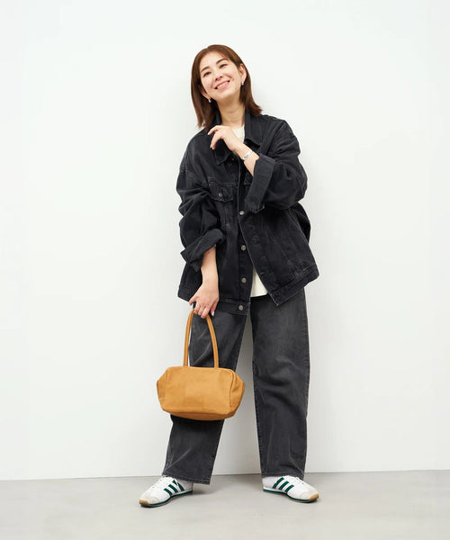 #30/ スクエアダッフル XS（camel）/ ピッグスキン・ハリー