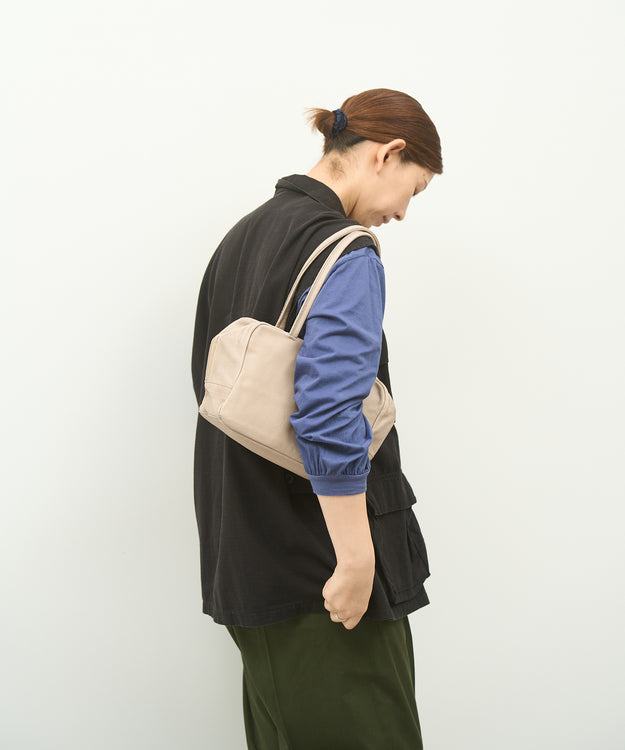 #30/ スクエアダッフル XS（pink beige）/ ピッグスキン・ハリー