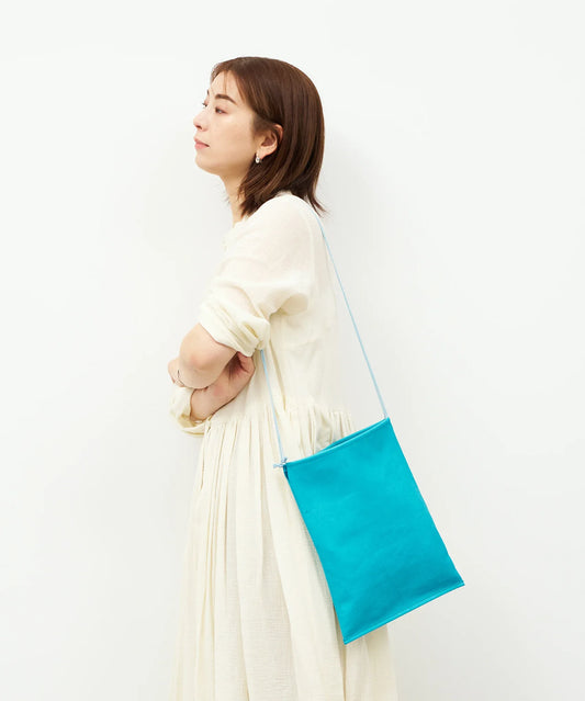 #30《SALE 40%》フラットショルダー（turquoise）/ ピッグスキン・ハリー - REN