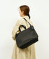 #30/ ベーシックジップトートM 2way （black）/ ピッグスキン・ハリー
