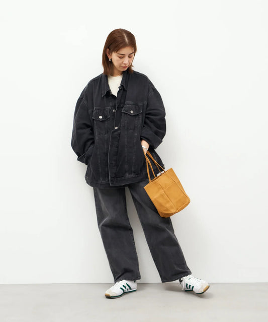 #30/ バケットトート（camel）/ ピッグスキン・ハリー - REN