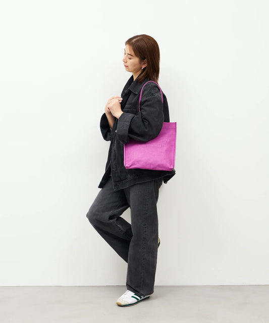 #30《SALE 40%》ドキュメントトート（peony purple） / ピッグスキン・ハリー - REN