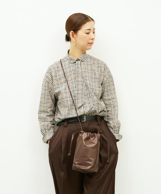 #45《Limited 5%》ステムドロー（bitter brown）/ 牛革・アペルト