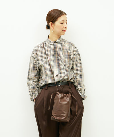 #45《Limited 5%》ステムドロー（bitter brown）/ 牛革・アペルト