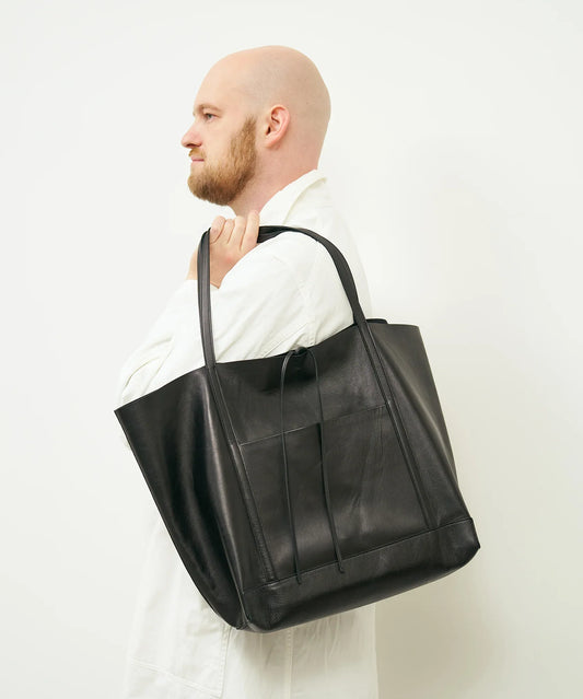 #45/ マキシトート / 牛革・アペルト（black）