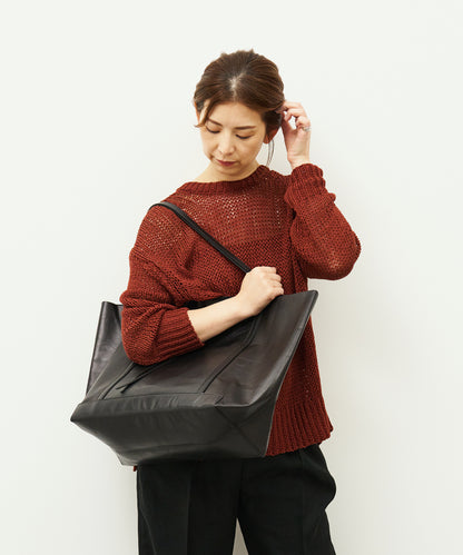 #45/ マキシトート / 牛革・アペルト（black）