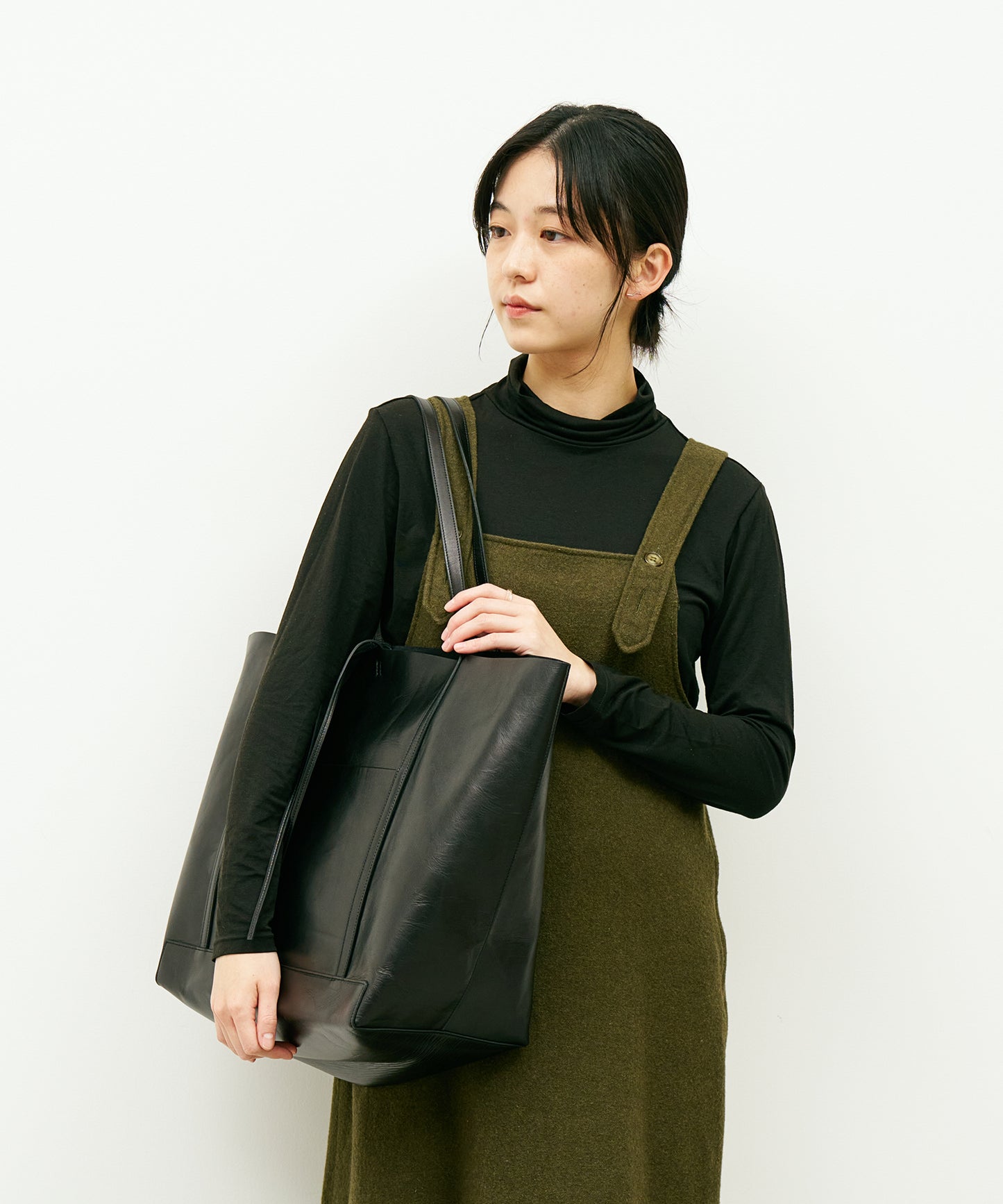 #45《Limited 10%》マキシトート / 牛革・アペルト（black）