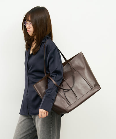#45/ マキシトート（bitter brown）/ 牛革・アペルト