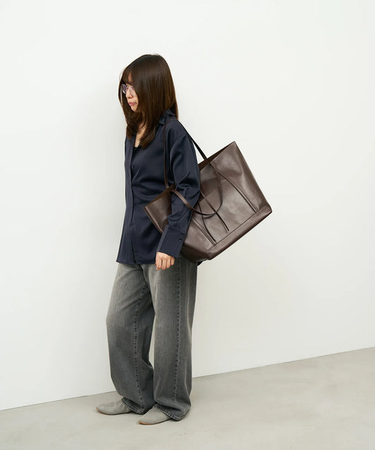 #45/ マキシトート(bitter brown)/ 牛革・アペルト - REN