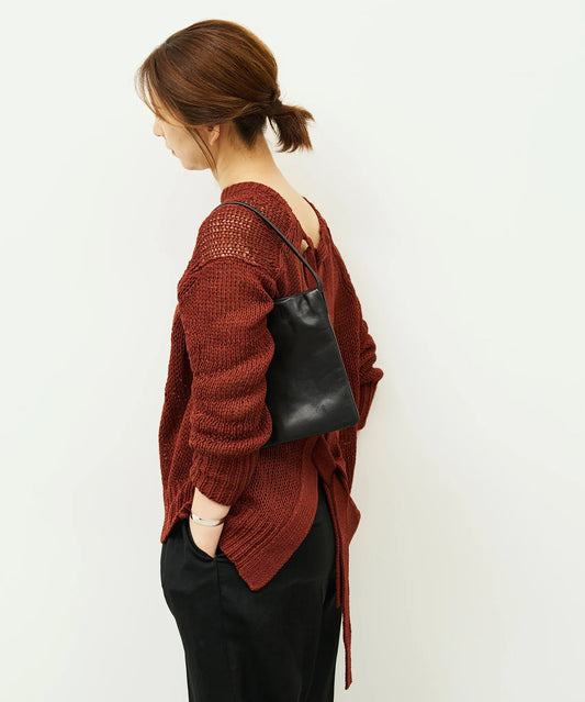 #45/ フロートミニトート（black）/ 牛革・アペルト - REN