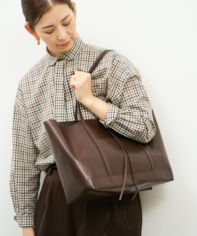 #45《Limited 5%》トリムトート（bitter brown）/ 牛革・アペルト