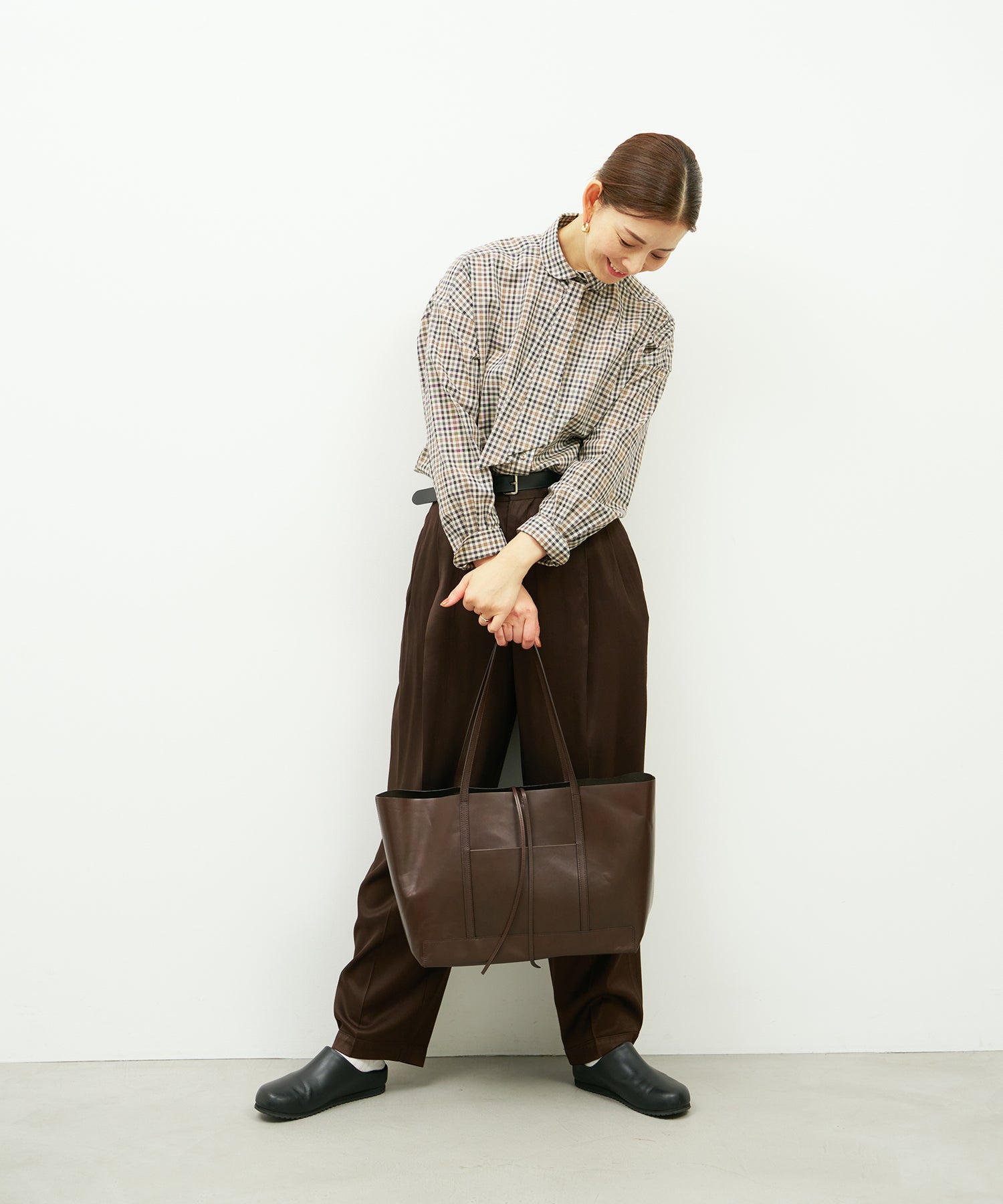 牛革 トートバッグ｜軽量・A4収納 レザートート｜REN