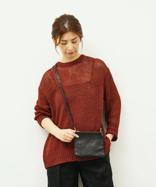 #45/ バタフライショルダー(black)/ 牛革・アペルト - REN