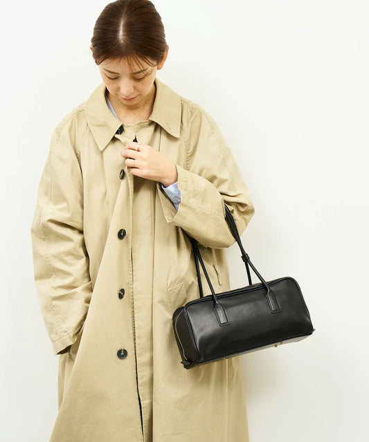 #45/ コンターボストンS(black)/ 牛革・アペルト - REN