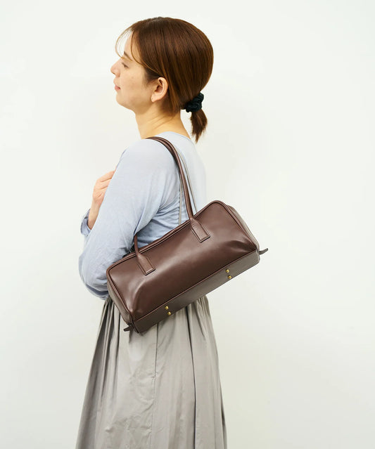 #45/ コンターボストンS(bitter brown)/ 牛革・アペルト - REN