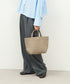 #51b/ ランチバッグS ・ホック付き（almond gray） / 牛革・フィリップ