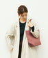 #51b/ ランチバッグM（rouge pink）/ 牛革・フィリップ