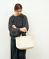 #52b/ ワイドトートM（ivory）/ 牛革・バレンシア