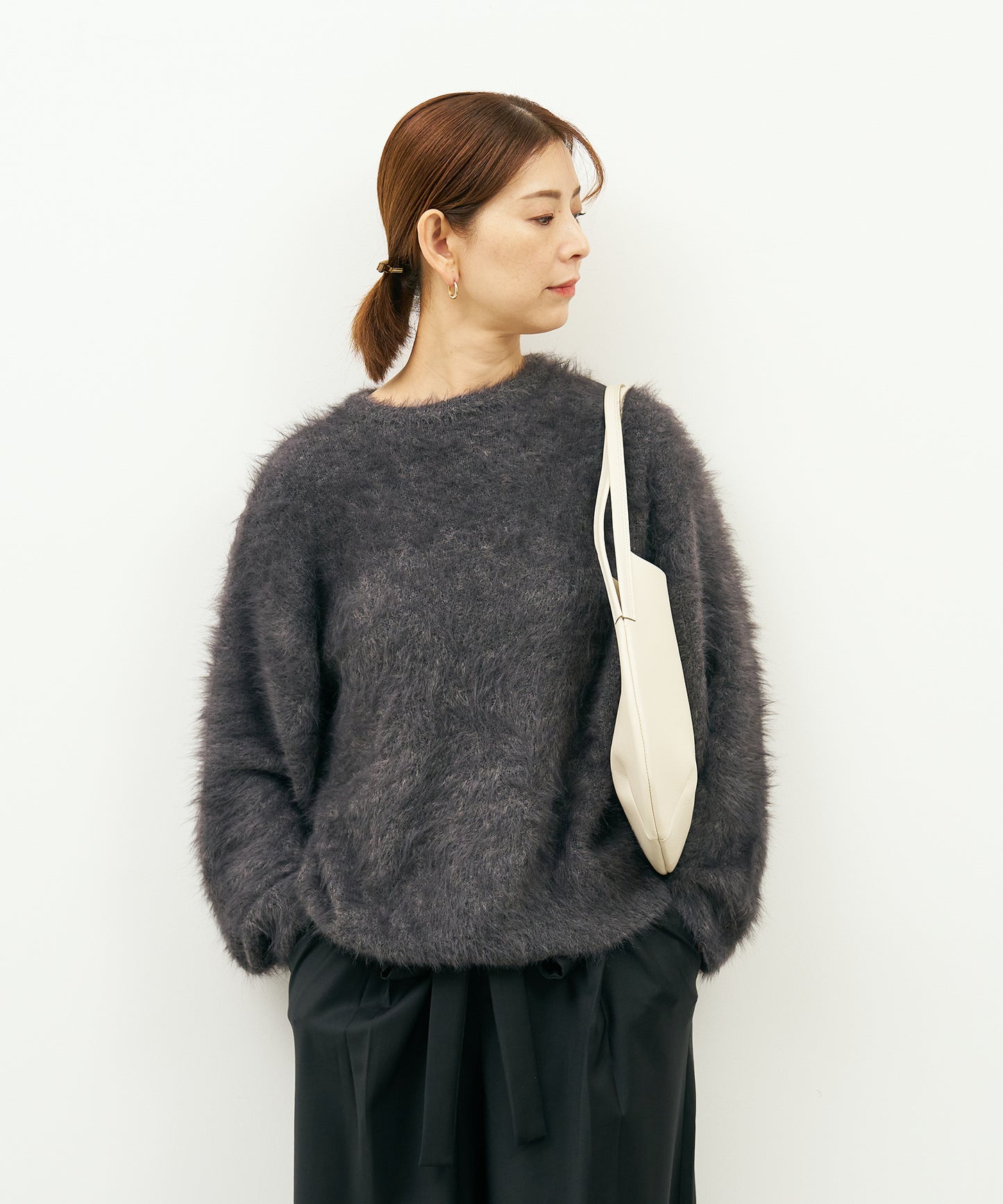 #52b/ サークルトート (ivory) / 牛革・バレンシア