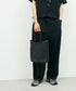 #57/ メルカドショッパー（black） / 牛革・バッファローメッシュ