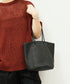 #60/ バスケット（black）/ 羊革・シープメッシュ
